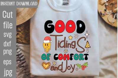 Good Tidings Of Comfort And Joy SVG cut file&2C;Retro Christmas Bundle&2C; C