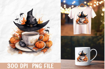 Halloween Witch Coffee Cup Pumpkin