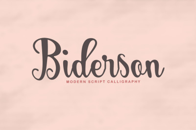 Biderson Script