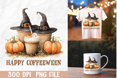 Happy Coffeeween Halloween Witch Coffee