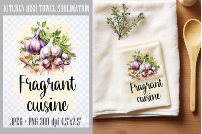 Fragrant cuisine | Kitchen Dish Towel Sublimation