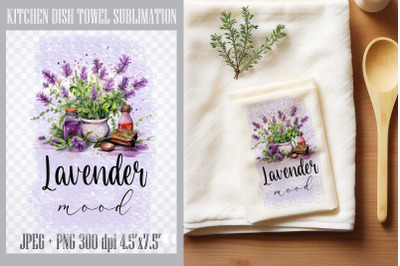 Lavender mood | Kitchen Dish Towel Sublimation