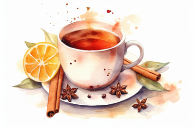 Watercolor Spiced Tea