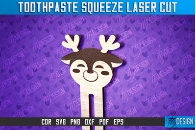 Deer Toothpaste Squeezer Laser Cut | Laser Cut SVG Design