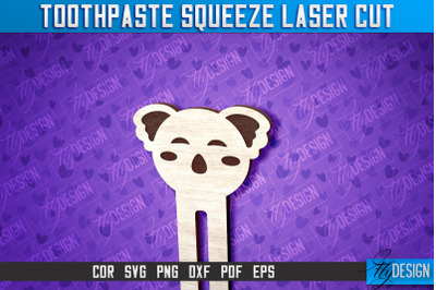 Koala Toothpaste Squeezer Laser Cut | Laser Cut SVG Design