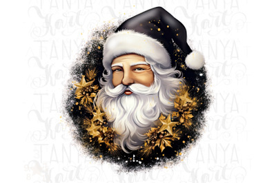 Christmas PNG Designs - Santa Claus Face Sublimation Designs