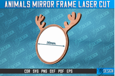 Deep Mirror Frame Laser Cut SVG | Home Design Laser Cut SVG Design