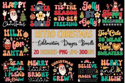 Christmas Retro Bundle&2C;Christmas SVG Bundle&2C;Christmas