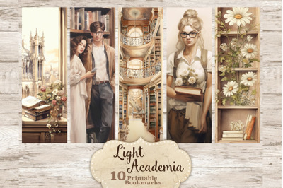 Light Academia Printable Bookmarks | Book Lover Bookmark