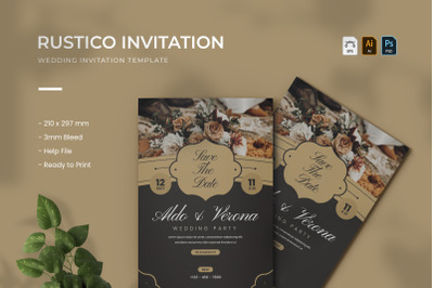 Rustico - Wedding Invitation