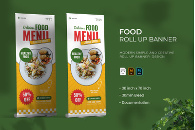 Food - Roll Up Banner