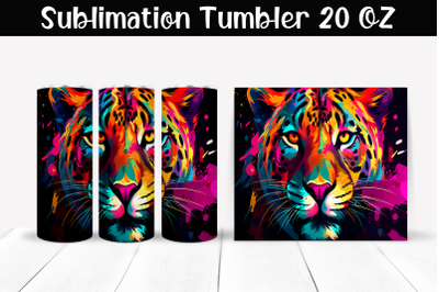 Leopard Sublimation Tumbler Wrap 20 oz