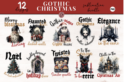 Gothic Christmas Sublimation Bundle