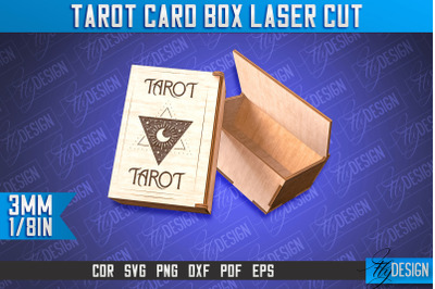 Tarot Card Box Laser Cut | Box Laser Cut SVG Design