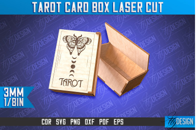 Tarot Card Box Laser Cut | Box Laser Cut SVG Design