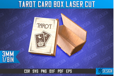 Tarot Card Box Laser Cut | Box Laser Cut SVG Design