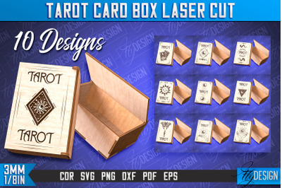 Tarot Card Box Laser Cut | Box Laser Cut SVG Design