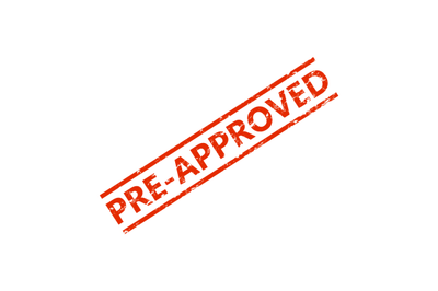 Pre-approved rubber stamp for mark document and application