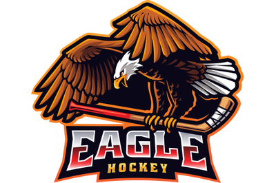 Eagle hockey esport mascot logo design