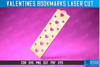 Valentines Bookmarks Laser Cut | Bookmark SVG | Book Lover