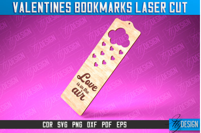 Valentines Bookmarks Laser Cut | Bookmark SVG | Book Lover