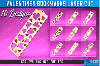 Valentines Bookmarks Laser Cut | Bookmark SVG | Book Lover