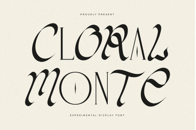 Cloral Monte Typeface