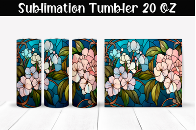 Stained glass Sublimation Tumbler Wrap 20 oz