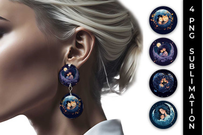 Embrace Boho Love - Earrings Sublimation Design Bundle