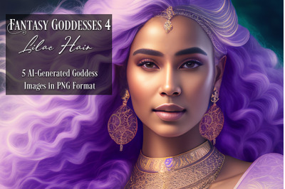 Fantasy Goddesses 4 - AI Art Collection - Lilac Hair