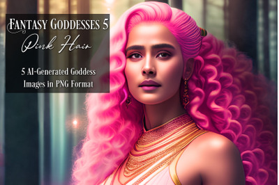 Fantasy Goddesses 5 - AI Art Collection - Pink Hair