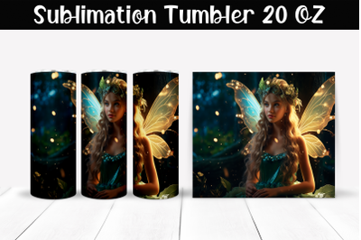 Fairy Sublimation Tumbler Wrap 20 oz