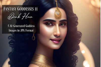 Fantasy Goddesses 11 - AI Art Collection - Dark Hair