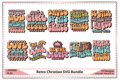 Retro Christian SVG Bundle