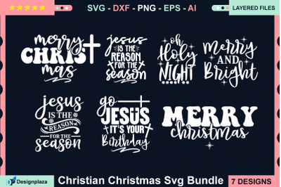 christian christmas svg bundle