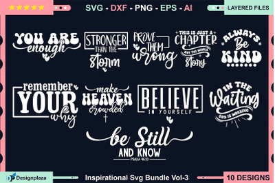 Inspirational Svg Bundle Vol-3