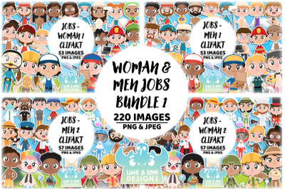 Woman and Men Jobs Bundle 1 (Lime and Kiwi Designs)