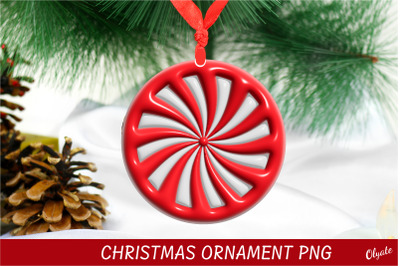 3D Puff Ornament Sublimation. Christmas Ornament PNG