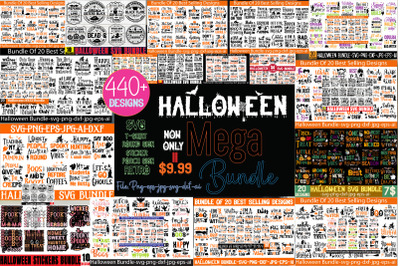 Halloween Mega Bundle&2C;440 Designs&2C;Halloween SVG design Halloween Quote