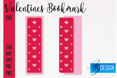 Valentines Bookmarks SVG | Bookmark SVG Design | Book Lover&nbsp;