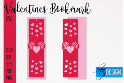 Valentines Bookmarks SVG | Bookmark SVG Design | Book Lover&nbsp;