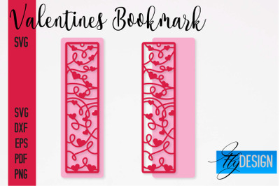 Valentines Bookmarks SVG | Bookmark SVG Design | Book Lover&nbsp;