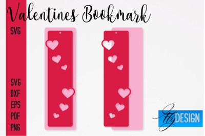 Valentines Bookmarks SVG | Bookmark SVG Design | Book Lover&nbsp;