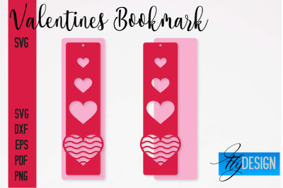 Valentines Bookmarks SVG | Bookmark SVG Design | Book Lover&nbsp;