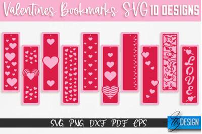 Valentines Bookmarks SVG | Bookmark SVG Design | Book Lover&nbsp;