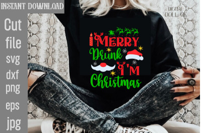 Merry Drunk I&#039;m Christmas SVG cut file,Christmas SVG Design, Christmas