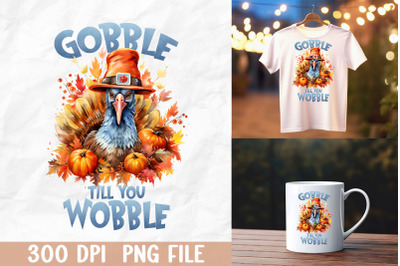 Gobble Wobble Festive Turkey