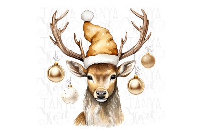 Christmas Deer Digital File for T-Shirt Design