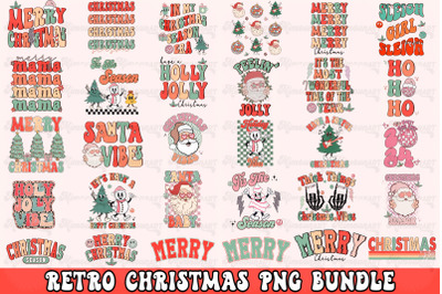 Retro Christmas PNG Bundle