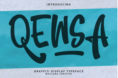 Qewsa Graffiti Display Typeface